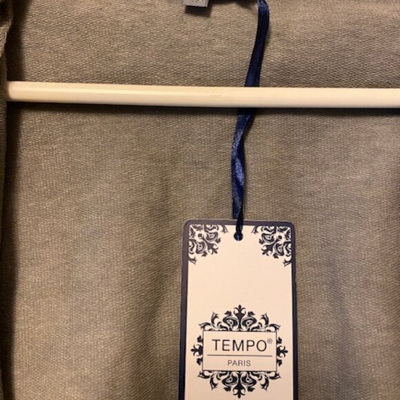 NWT Tempo Paris Zebra Lightweight Duster Topper Cardigan Hoodie Made in Italy L - Picture 5 of 7